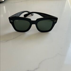 Ray-Ban Black and Green Sunglasses